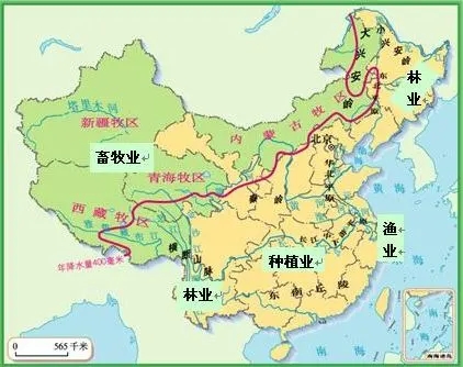 八,農業活動界線內蒙古溫帶草原地區與西北溫帶及暖溫帶荒漠地區的